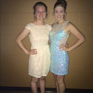 Blue homecoming dress